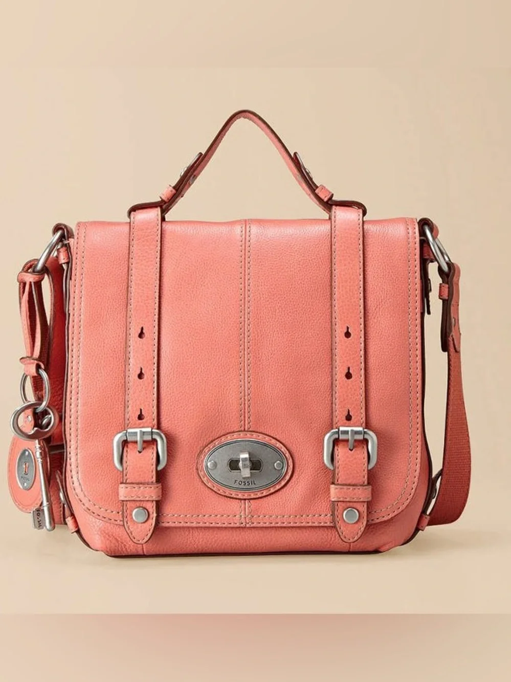 RARE Fossil Maddox Messenger Bag High Quality Leather Y2K Purse